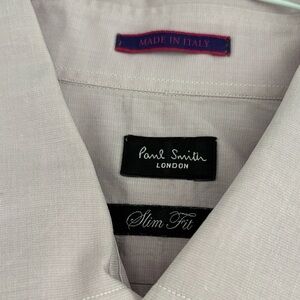 Paul Smith Men's Light Gray Slim Fit Blazer